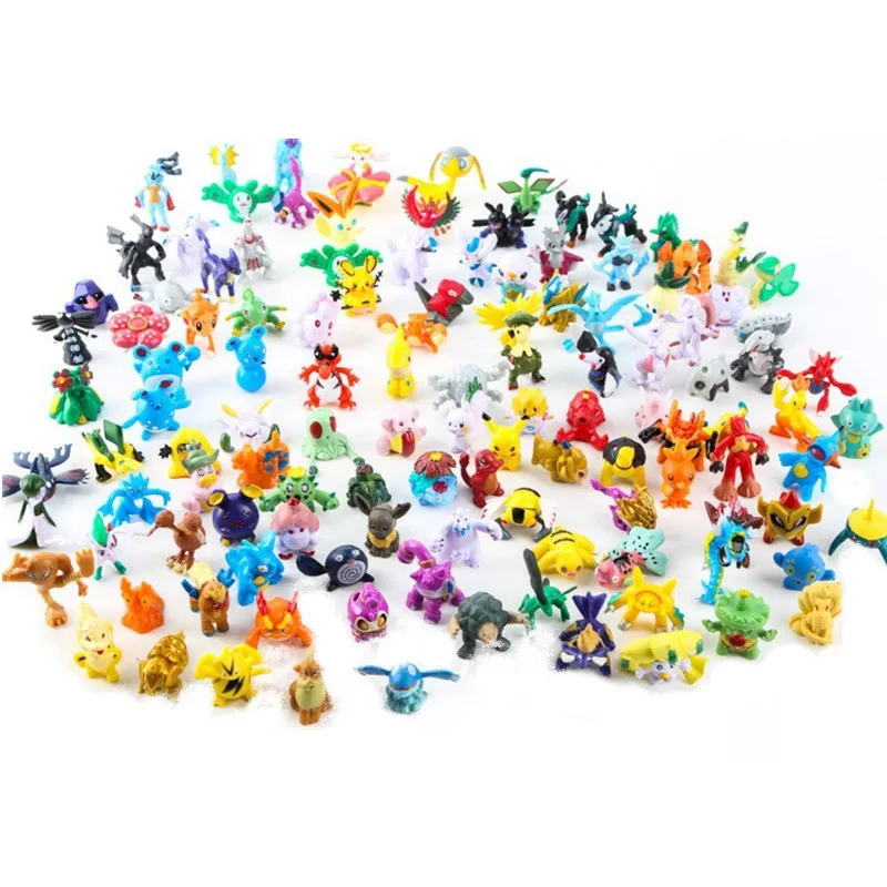 Cute Anime Merchandise - 2-3 センチメートルポケモンアニメフィギュアピカチュウかわいいアクションモデル装飾装飾ミニモデル人形おもちゃ子供の誕生日プレゼント
