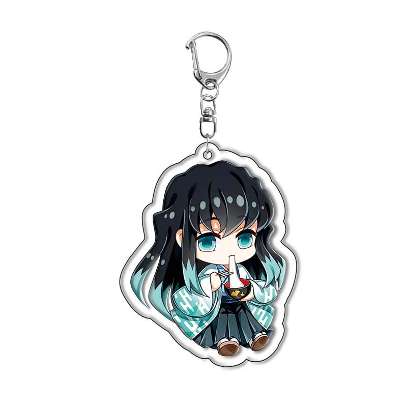 Anime Merchandise Keychains - 鬼滅の刃 竈門炭治郎＆竈門禰豆子 アクリルキーホルダー アニメグッズ バッグペンダント ギフト