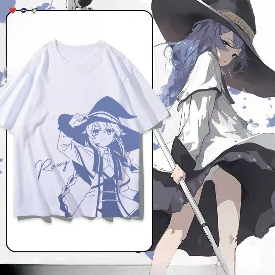 Anime Merchandise Shirt - 無職転生: 異世界行ったら本気だす アニメグッズ 半袖Tシャツ コスプレ衣装