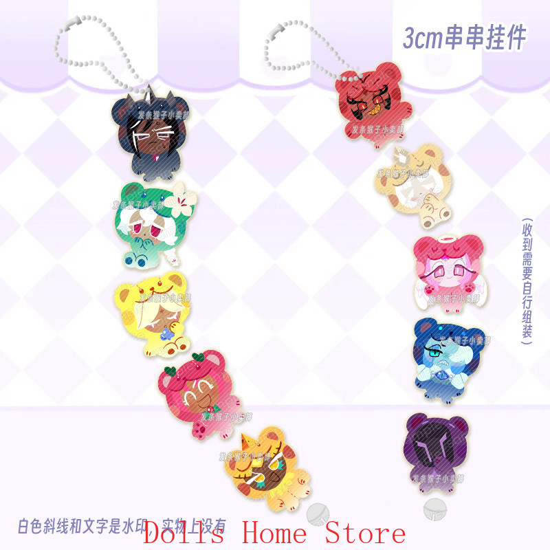 Pin Button Badge - ゲーム「Cookie Run Kingdom」ピュアバニラクッキー「シャドウミルククッキー」 ‌ ミニボタンピン漫画ブローチバッジバックパックアクリルスタンド