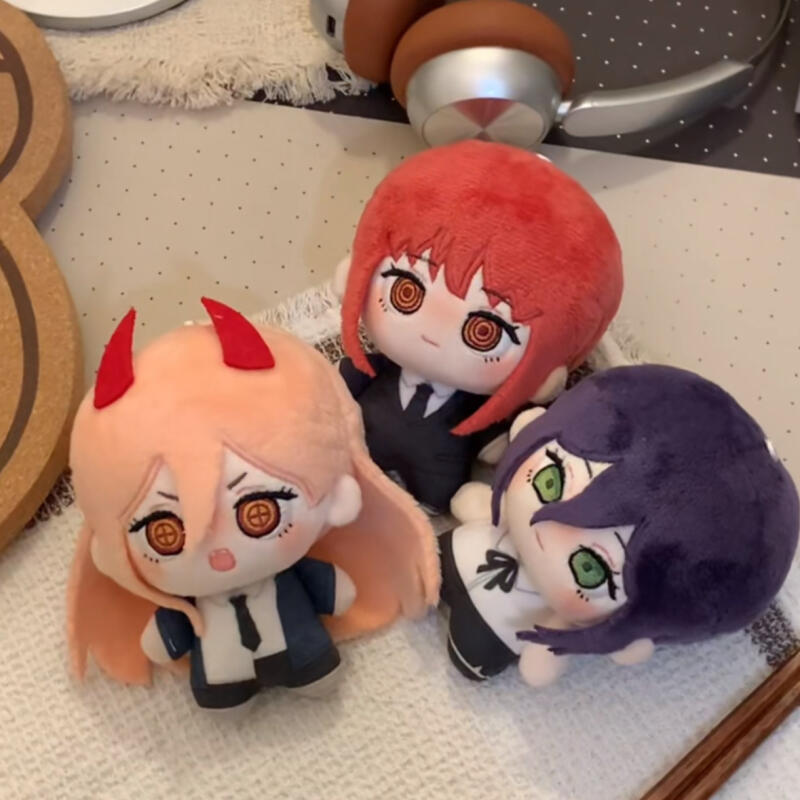 Anime Merchandise Accessories - 漫画アニメ 10 センチメートルチェーンソーマンシリーズぬいぐるみ創造性バックパックキーホルダー装飾かわいい周辺機器友人の誕生日プレゼント