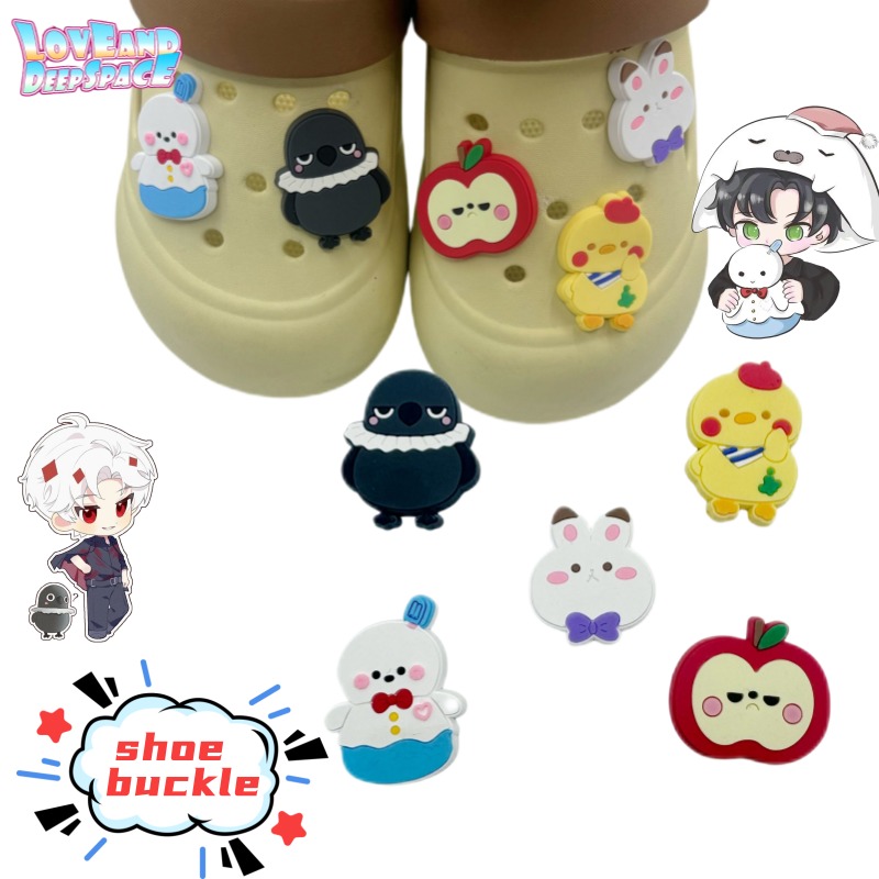 Anime Merchandise China - 新しいラブ＆ディープスペース ザビエル・ラファエル・シラス アニメゲームグッズ、DIYシューズデコレーション、パーソナライズされた取り外し可能なシューチャーム