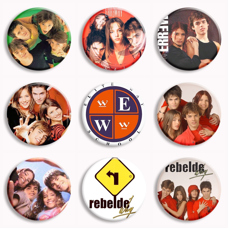 Pin Button Badge - 映画 Rebelde ウェイ ソフトボタンピン カミラ・ボルドナバ ルイサナ・ロピラート