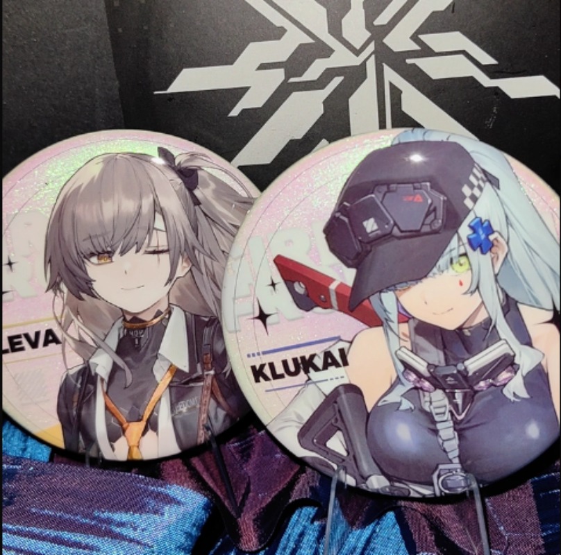 Pin Button Badge - 公式ガールズフロントライン 2:EX エクシリウム レヴァ クルカイ チウフア