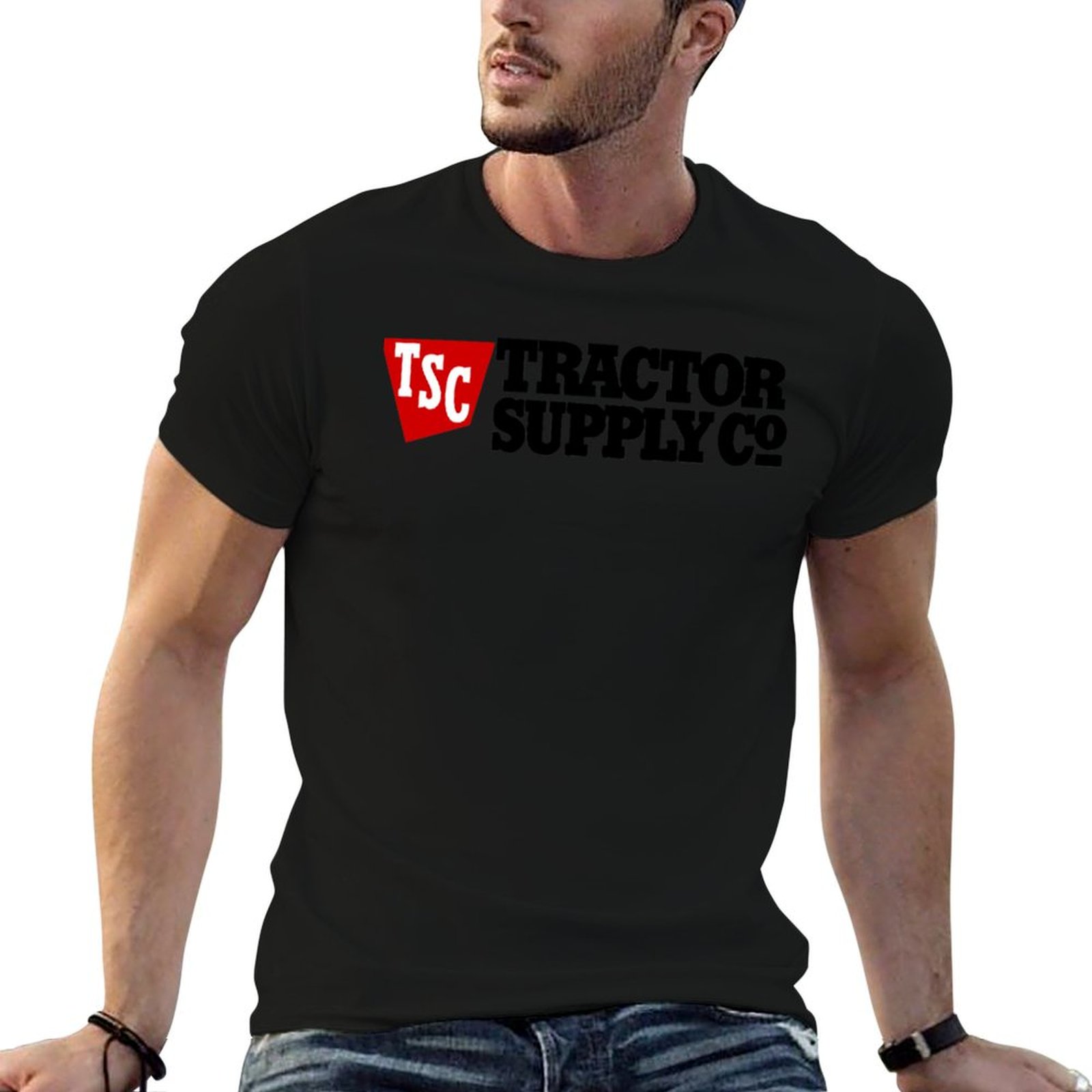 Anime Merchandise For Men - トラクターサプライ TSC ロゴ商品 Tシャツ tシャツデザイナーアニメ tシャツ男性用