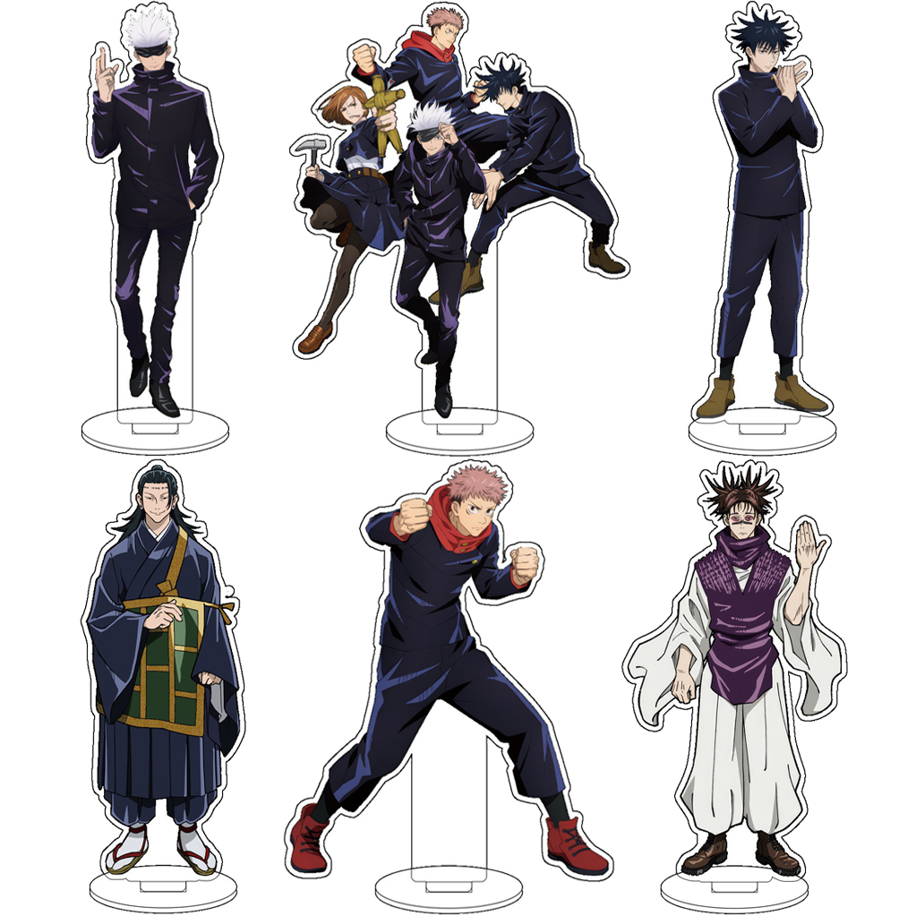 Anime Merchandise Accessories - 16 センチメートルアニメ呪術廻戦五条悟いたどりいゆうじ伏黒恵禅音マキコスアクリルフィギュアスタンド装飾品クリスマスギフト