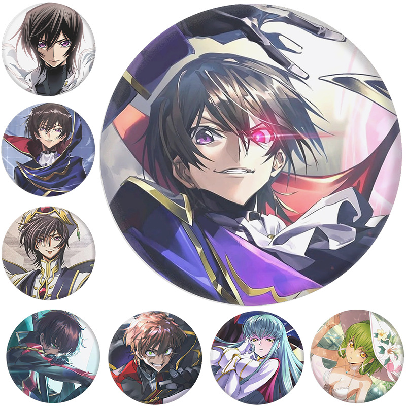 Pin Button Badge - ルルーシュ・ランペルージ ピンバッジ アニメ周辺機器 CC ピン 七人の騎士