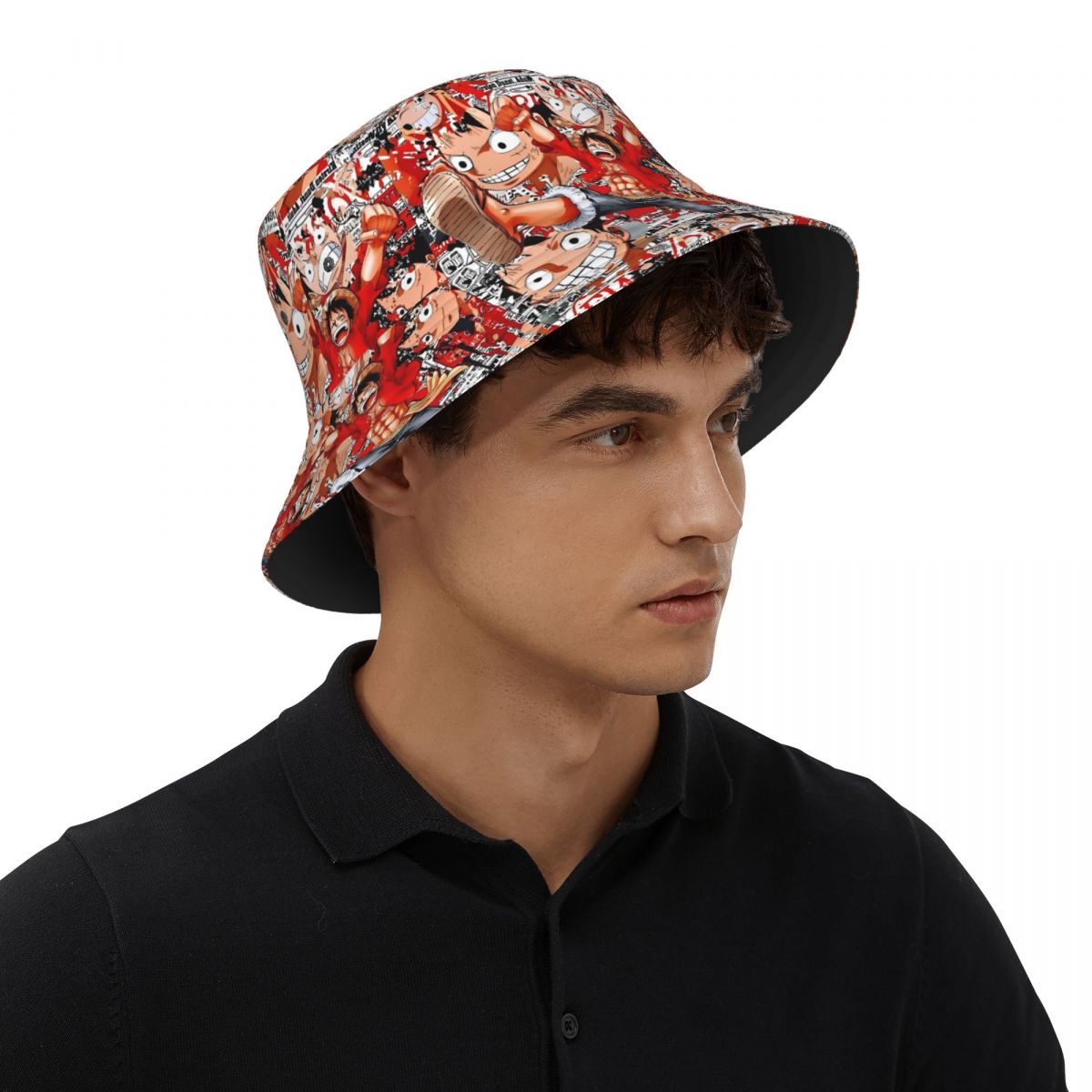 Anime Merchandise For Men - アニメワンピースルフィバケットハット春帽子商品釣り帽子ハイキング用女性男性パナマ帽子パッカブル