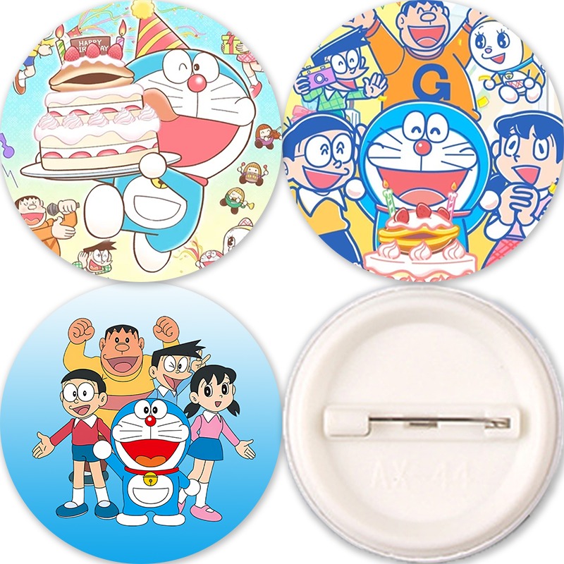 Anime Merchandise For Men - ドラえもんアニメピンバッジ 女性男性用 かわいいブローチ 漫画アニメ派生グッズ バッグデコレーション ブローチ