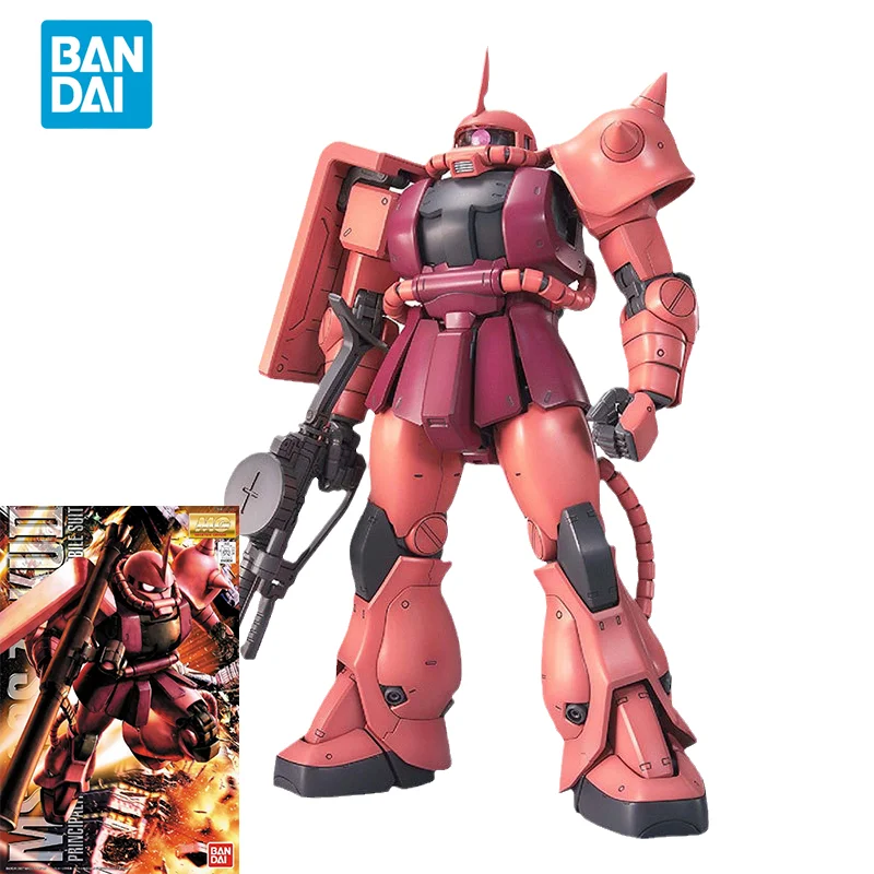 Bandai Gundam Hg - バンダイ-ガンダムアクションフィギュア,アニメモデル,mg 1: 100 ms-06s,char s zaku