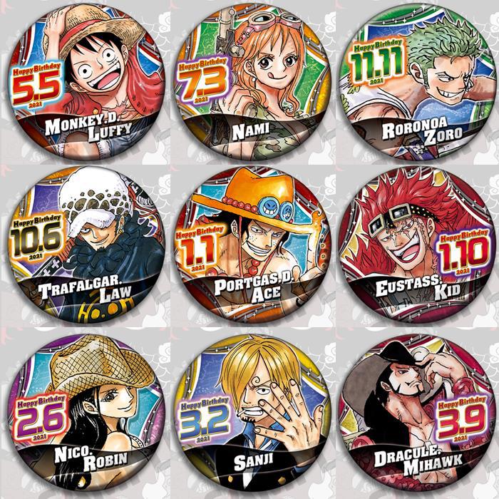 Anime One Piece Merchandise - ワンピースアニメバッジピンセットルフィエースゾロロビンサンジバックパックアクセサリー誕生日ギフト中国製商品