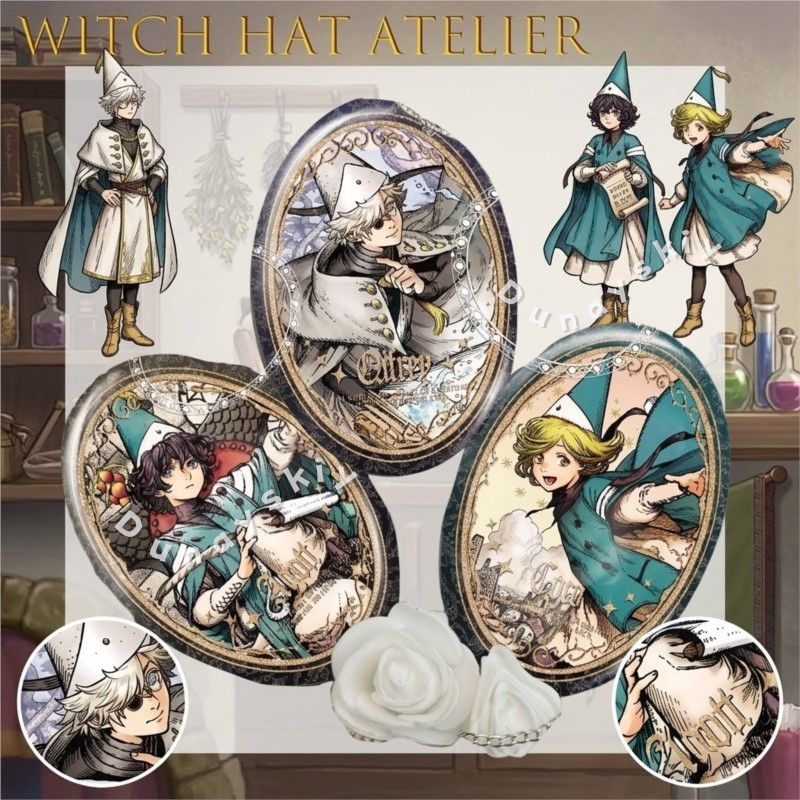 魔女帽子工房 トンガリブシ工房 奇ふり ココアオーバルダブル - Pin Button Badge のレビューと価格