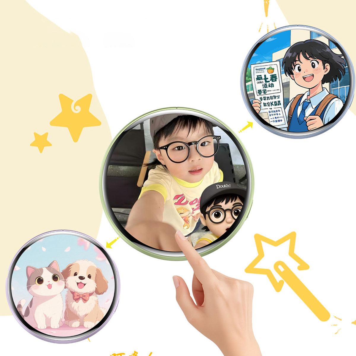 アニメEバッジディスプレイピン ダイナミック電子スマートサイ - Anime Merchandise China のレビューと価格