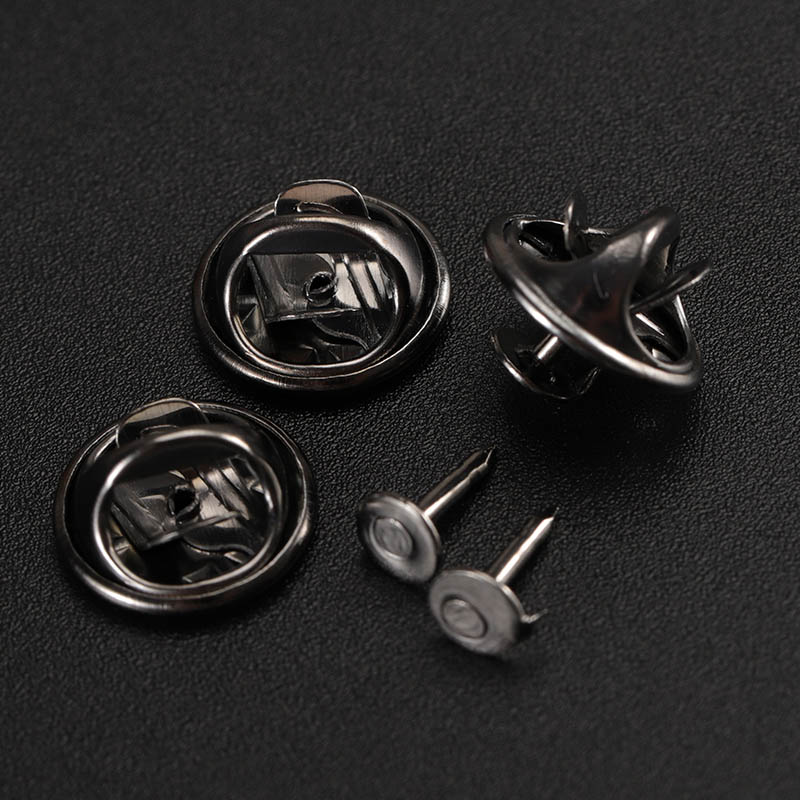 50セット/ロットゴールドロジウム銅ネイルタイタックラペルピ - Pin Button Badge のレビューと価格
