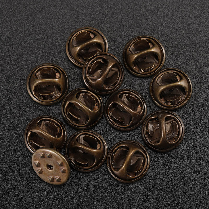 50セット/ロットゴールドロジウム銅ネイルタイタックラペルピ - Pin Button Badge のレビューと価格