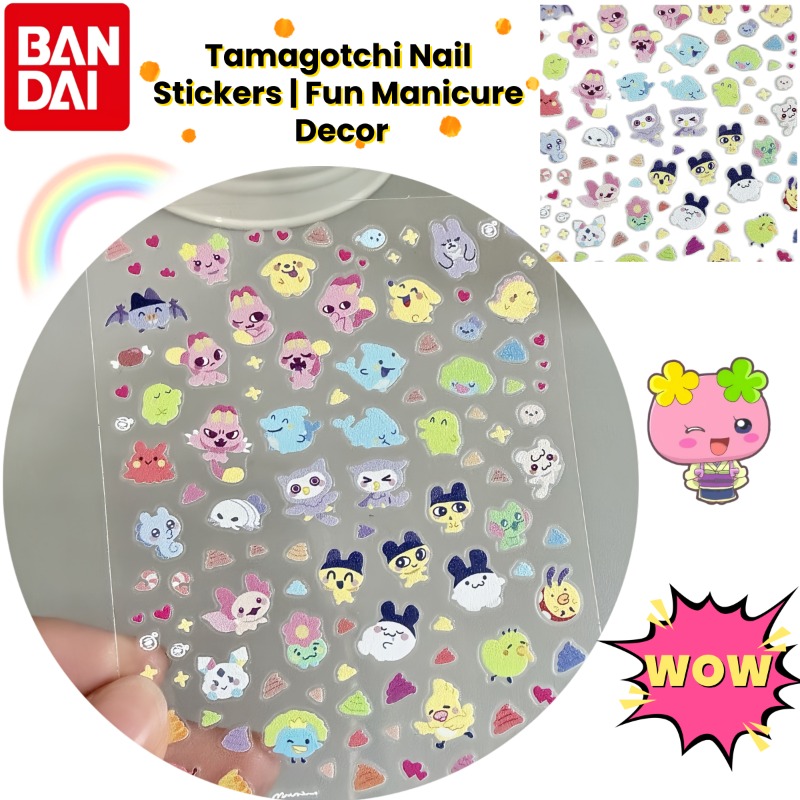 たまごっちアニメかわいいネイルアートステッカー、電話ケースや - Anime Merchandise Nepal のレビューと価格