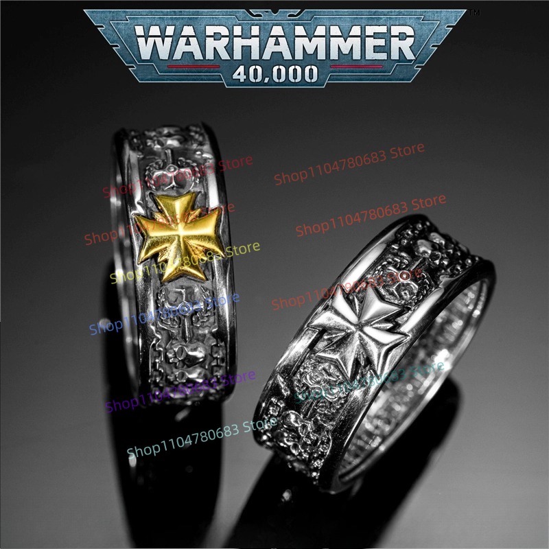 40Kブラックテンプラーズ十字軍誓約指輪 高品質コレクタブル - Anime Merchandise For Men のレビューと価格