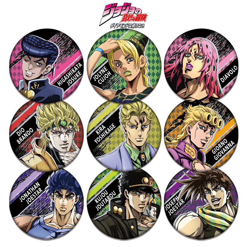 ジョジョの奇妙な冒険 ダブルフラッシュバッジ 高精細印刷 直 - Jojo Anime Merchandise のレビューと価格