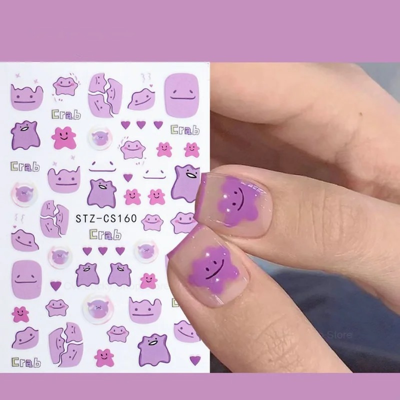 ポケモンディットネイルアートステッカーかわいい漫画防水ペース - Anime Merchandise Nepal のレビューと価格