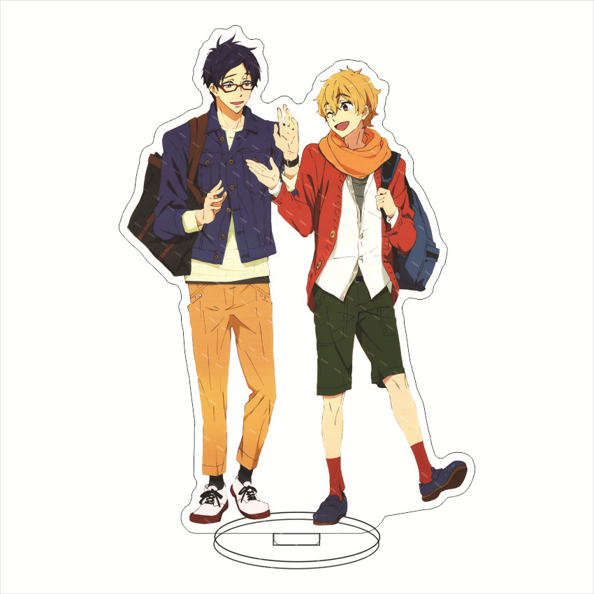 16CMアニメアクリルフィギュア無料！ 七瀬はるか 松岡凛  - Anime Merchandise Accessories のレビューと価格