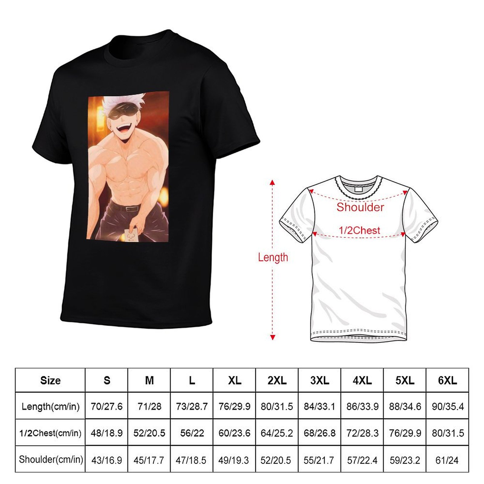 五条悟グッズ Tシャツ 男性用グラフィック Tシャツ 男性用 - Anime Merchandise For Men のレビューと価格