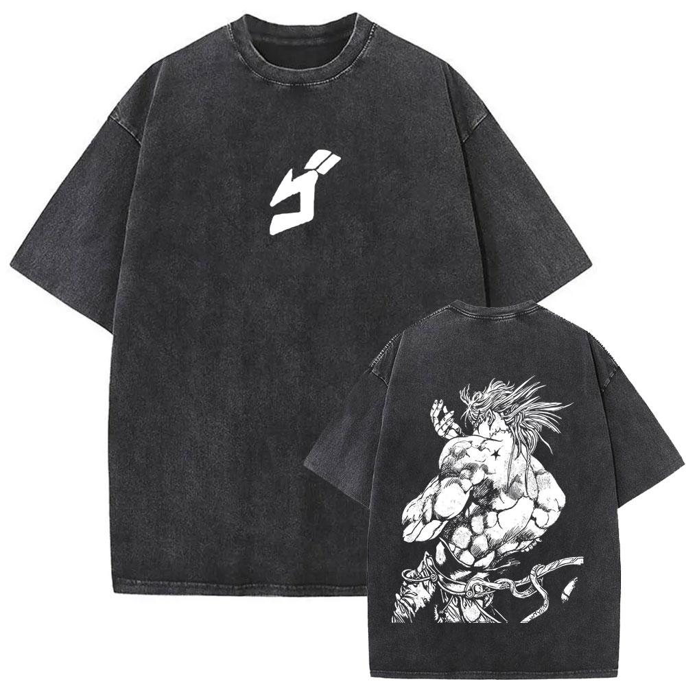 ウォッシュドヴィンテージアニメジョジョの奇妙な冒険Tシャツ漫 - Jojo Anime Merchandise のレビューと価格