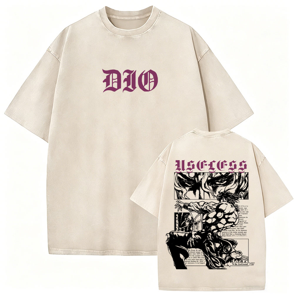 ウォッシュドヴィンテージアニメジョジョの奇妙な冒険Tシャツ漫 - Jojo Anime Merchandise のレビューと価格