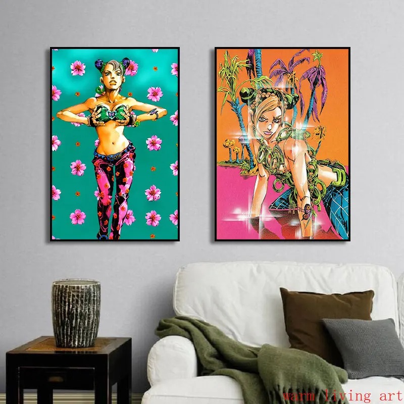 クラシックなアニメのポスター,家の装飾,ジョジョの奇妙な冒険 - Jojo Anime Merchandise のレビューと価格