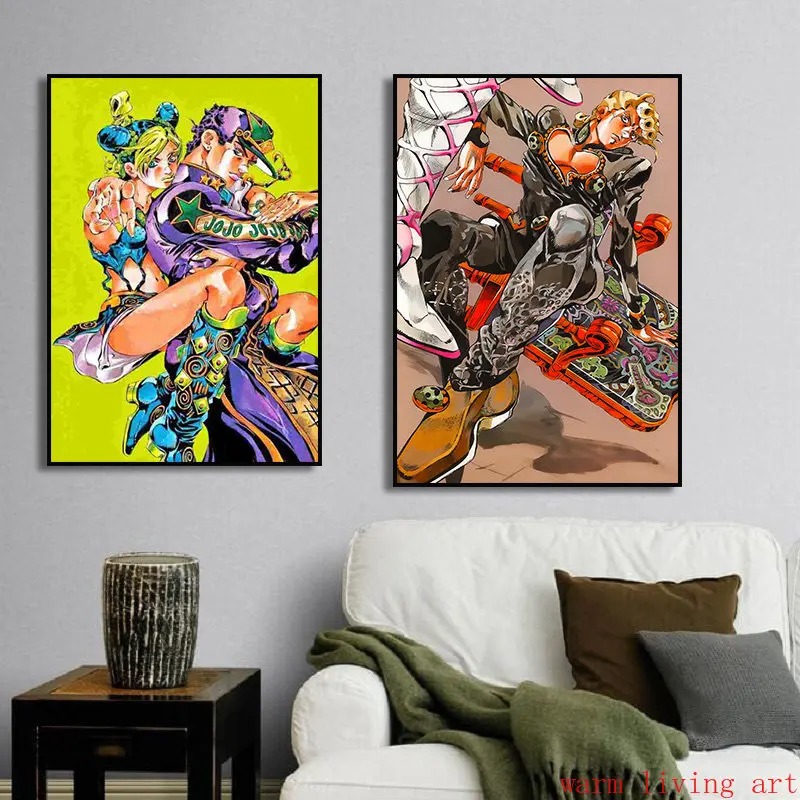 クラシックなアニメのポスター,家の装飾,ジョジョの奇妙な冒険 - Jojo Anime Merchandise のレビューと価格
