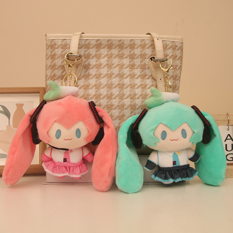 初音ミクアニメぬいぐるみキーホルダーかわいいぬいぐるみギフト - Anime Merchandise Keychains のレビューと価格