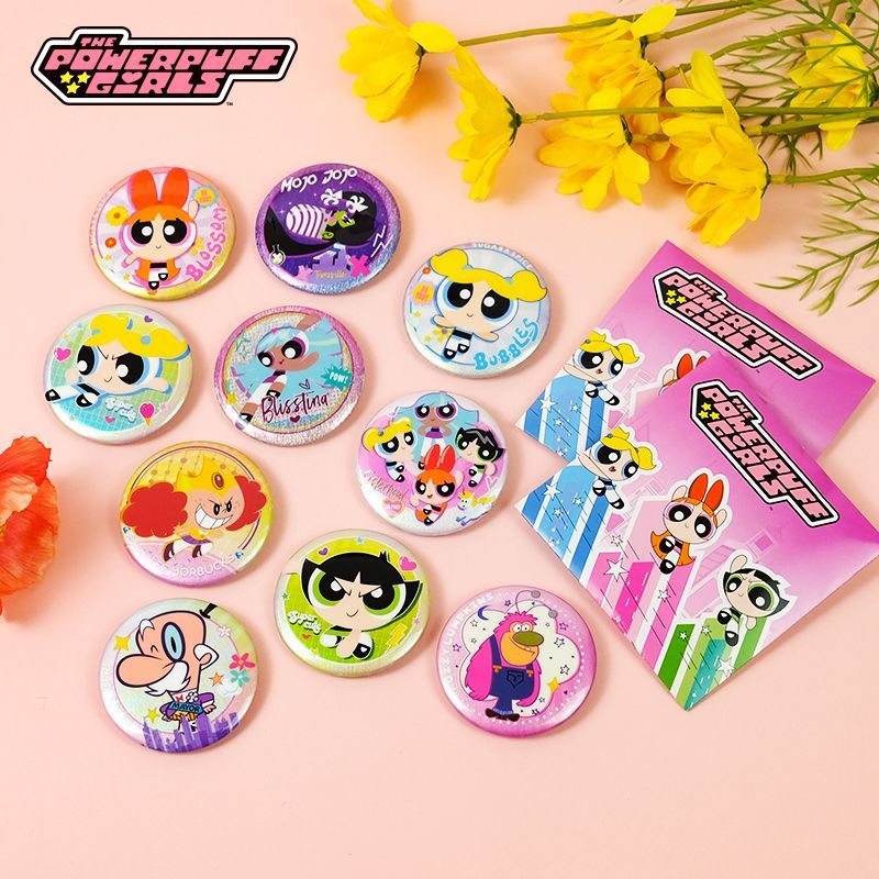 公式パワーパフガールズグッズ缶バッジブラインドボックス（フル - Anime One Piece Merchandise のレビューと価格