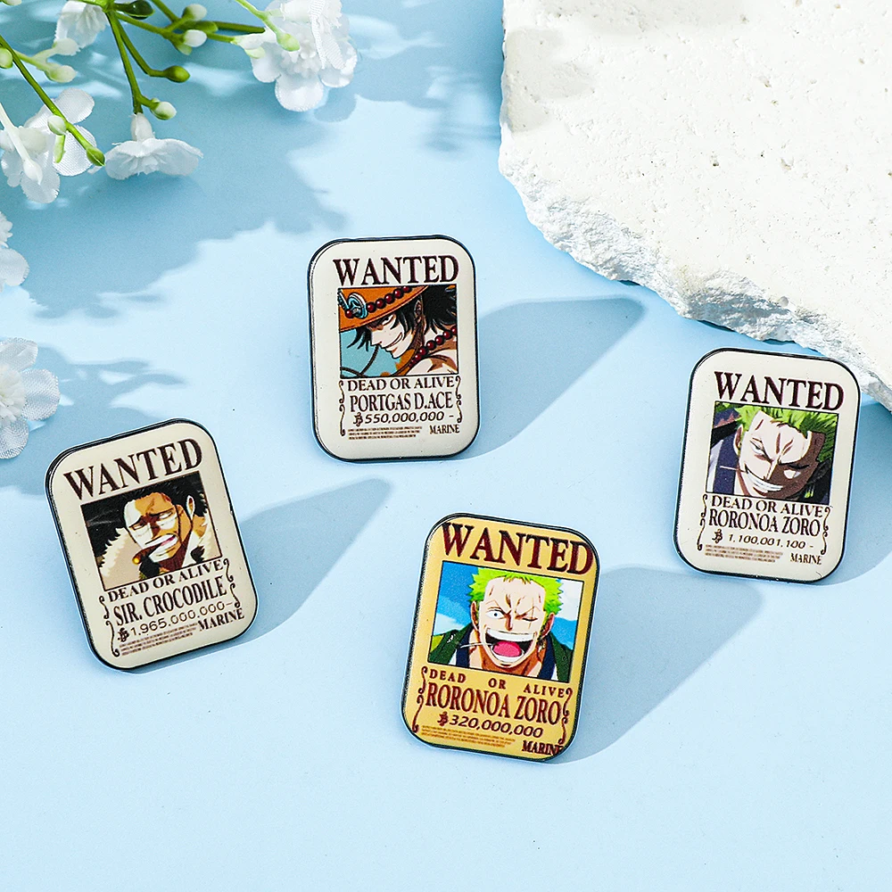 4個セット ワンピース アニメ ブローチ エース ゾロ クリ - Anime One Piece Merchandise のレビューと価格
