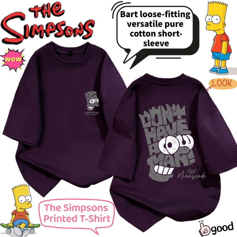 シンプソンズ バート 漫画 サマー ルーズ オールマッチ 綿 - Anime Merchandise Shirt のレビューと価格