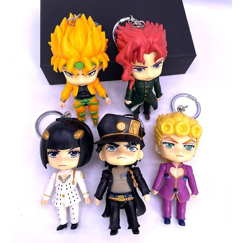 5個/セット アニメ ジョジョの奇妙な冒険 Q版 キーホルダ - Jojo Anime Merchandise のレビューと価格