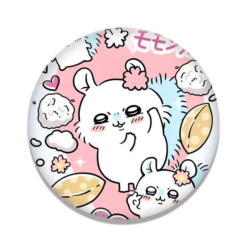 JIYI レーザーバッジ 58mm ブリキ製ボタンピン うさ - Pin Button Badge のレビューと価格