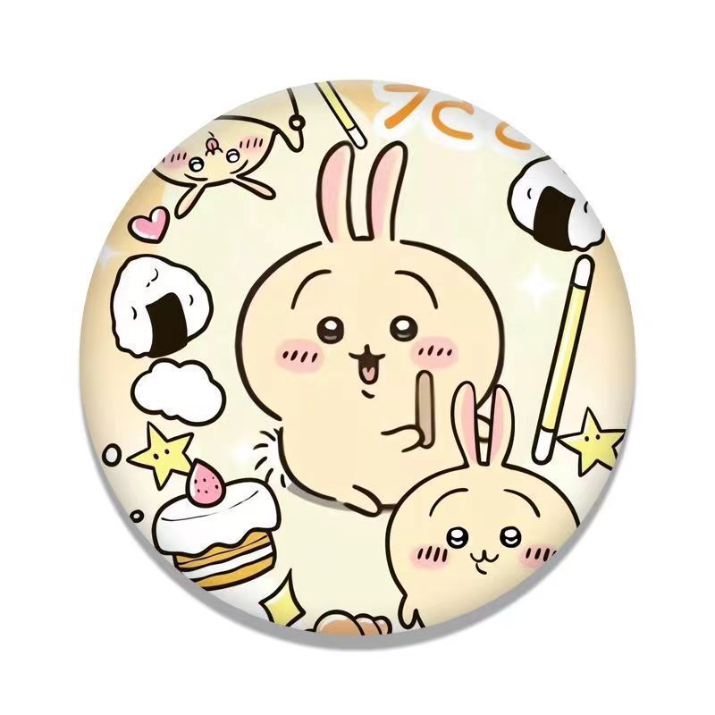 JIYI レーザーバッジ 58mm ブリキ製ボタンピン うさ - Pin Button Badge のレビューと価格