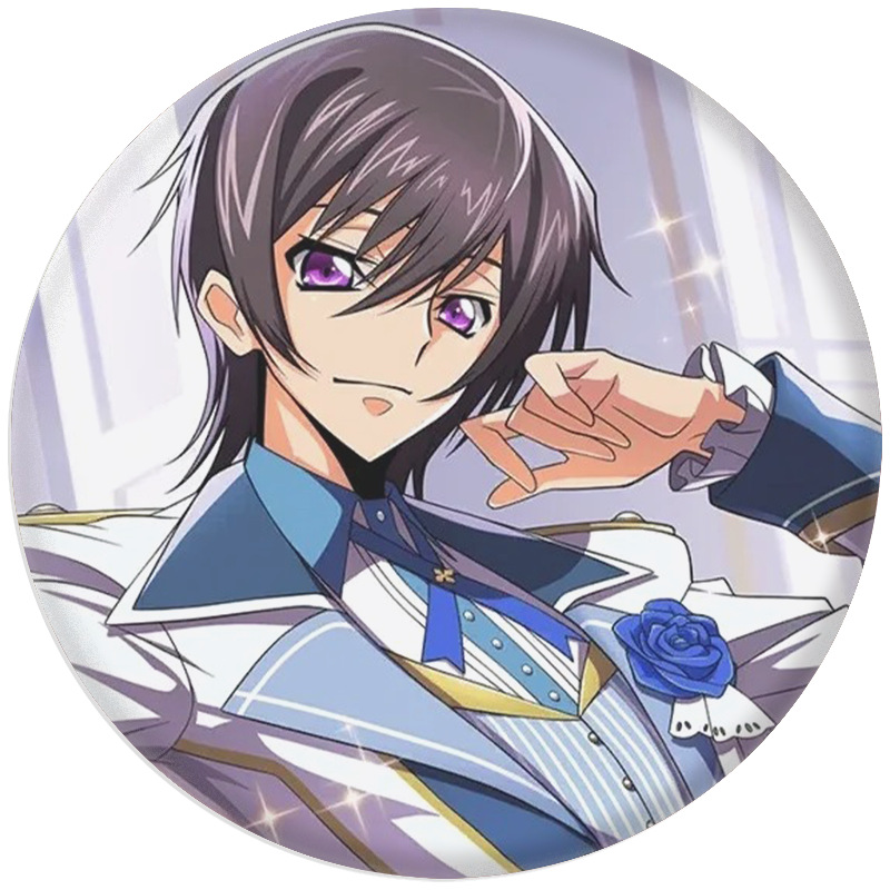 ルルーシュ・ランペルージ ピンバッジ アニメ周辺機器 CC  - Pin Button Badge のレビューと価格