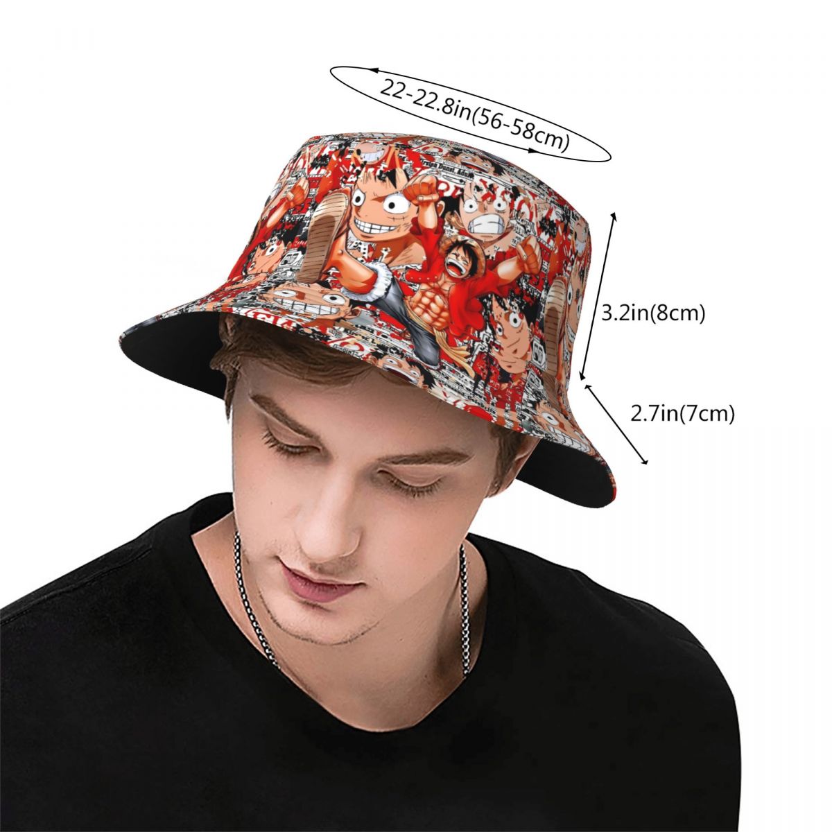 アニメワンピースルフィバケットハット春帽子商品釣り帽子ハイキ - Anime Merchandise For Men のレビューと価格