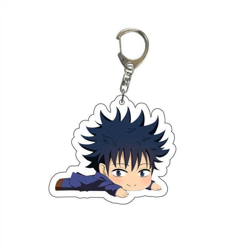 新呪術廻戦 アクリルキーホルダー かわいい漫画 五条悟 伏黒 - Anime Merchandise Keychains のレビューと価格